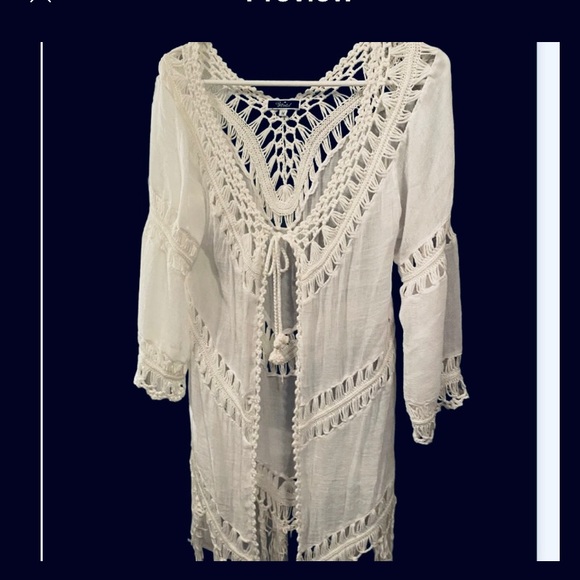 Vivid Other - Like new Vivid knit fringe cover up